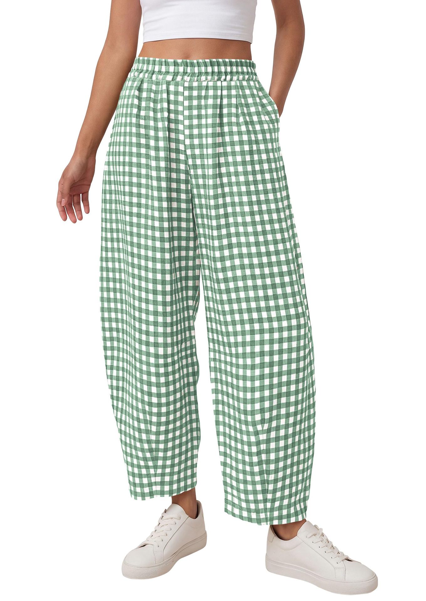 Loose-fitting Casual Cropped Pantsstylish And Versatile