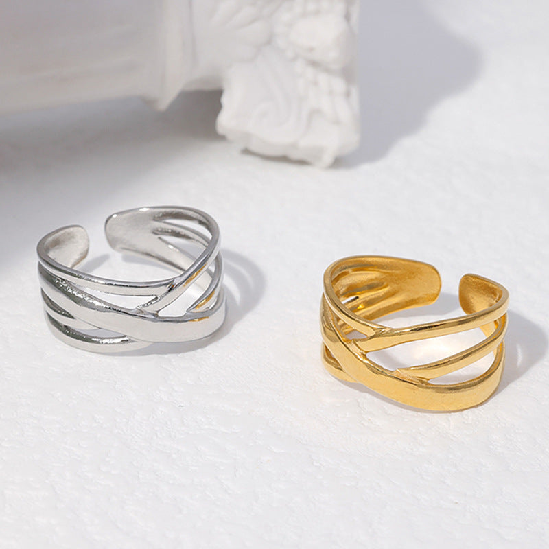 Adjustable Fashion Titanium Steel Ring