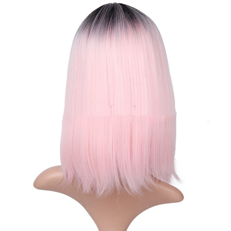 BOBO head gradient short straight hair hood