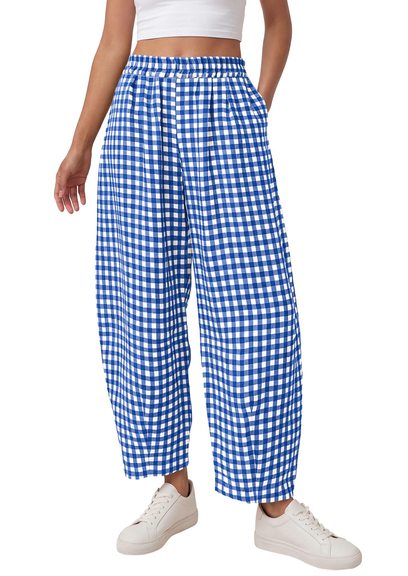 Loose-fitting Casual Cropped Pantsstylish And Versatile