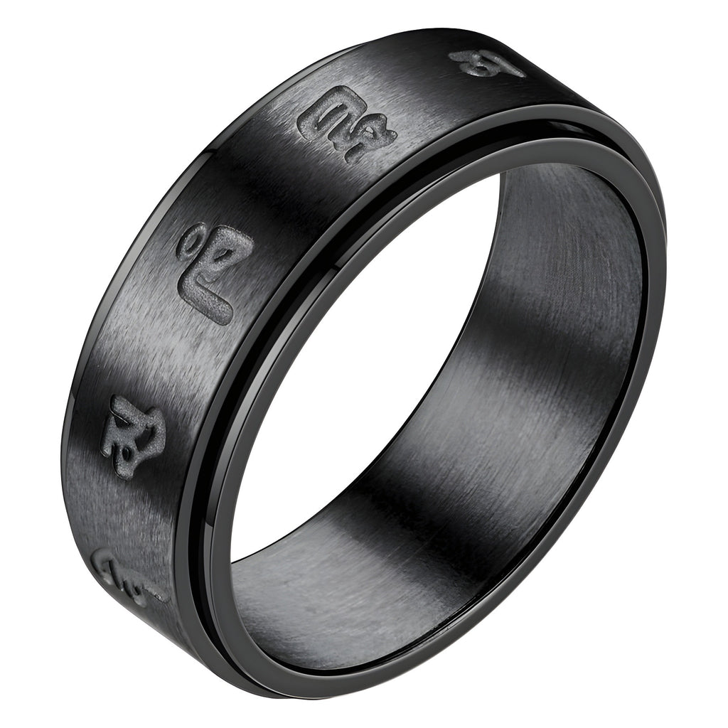 Titanium Steel Rotating Ring For Men
