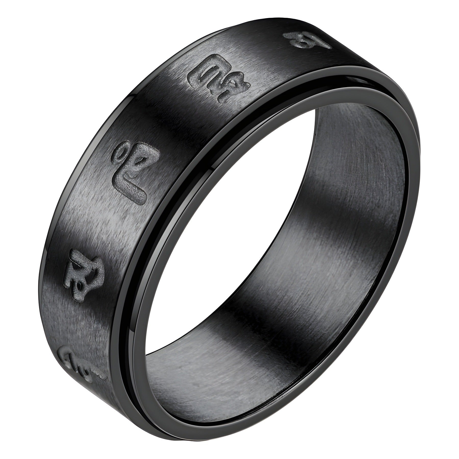 Titanium Steel Rotating Ring For Men