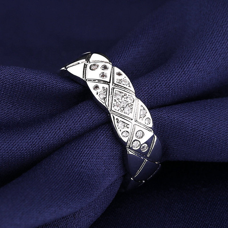 Korean-style Minimalist Niche Pure Copper Gold-plated Ring For Women