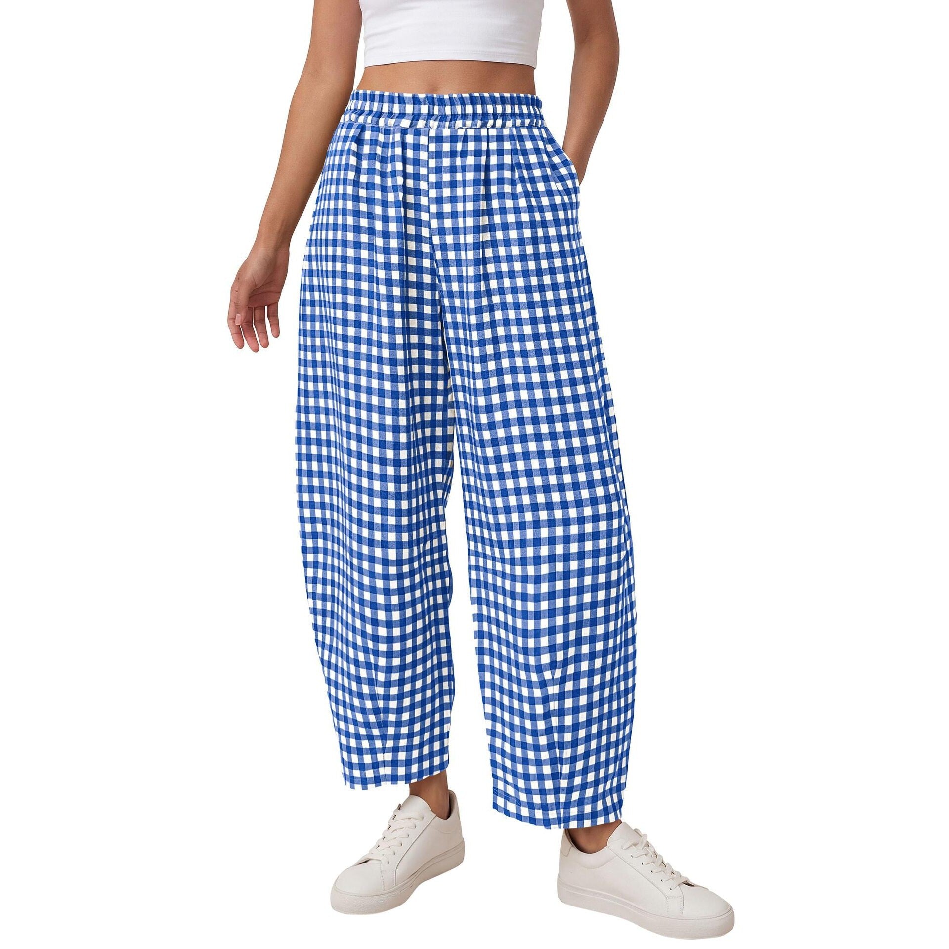 Loose-fitting Casual Cropped Pantsstylish And Versatile