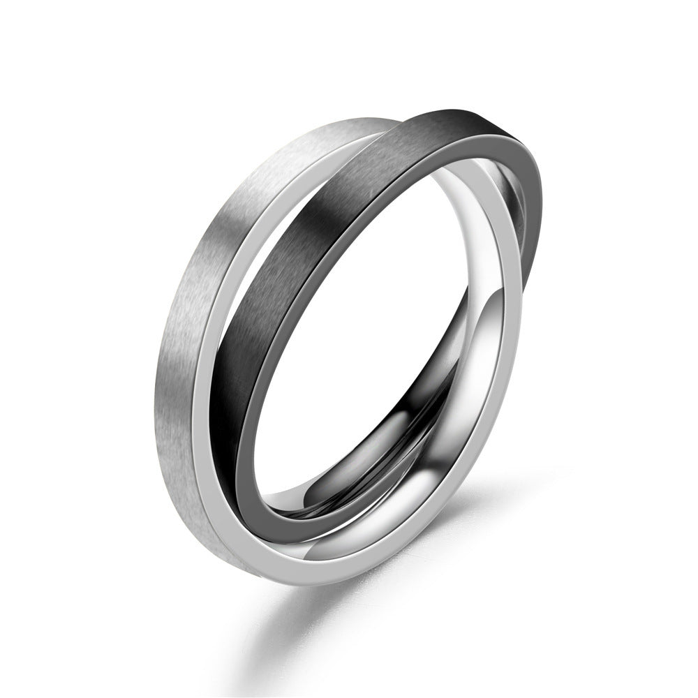 Titanium Steel Rotating Ring For Men