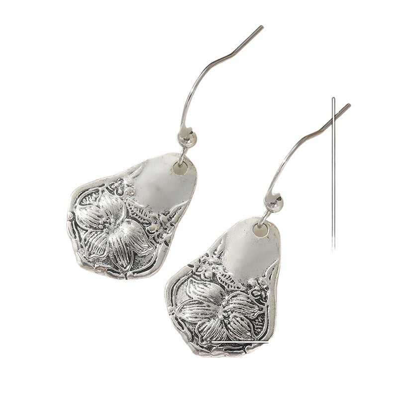 Retro Silver Spoon Earrings
