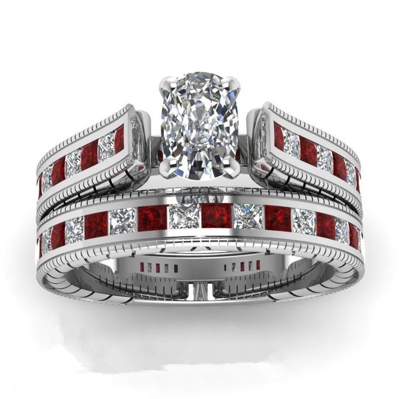 Ruby Women's Diamond Ring