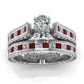 Ruby Women's Diamond Ring