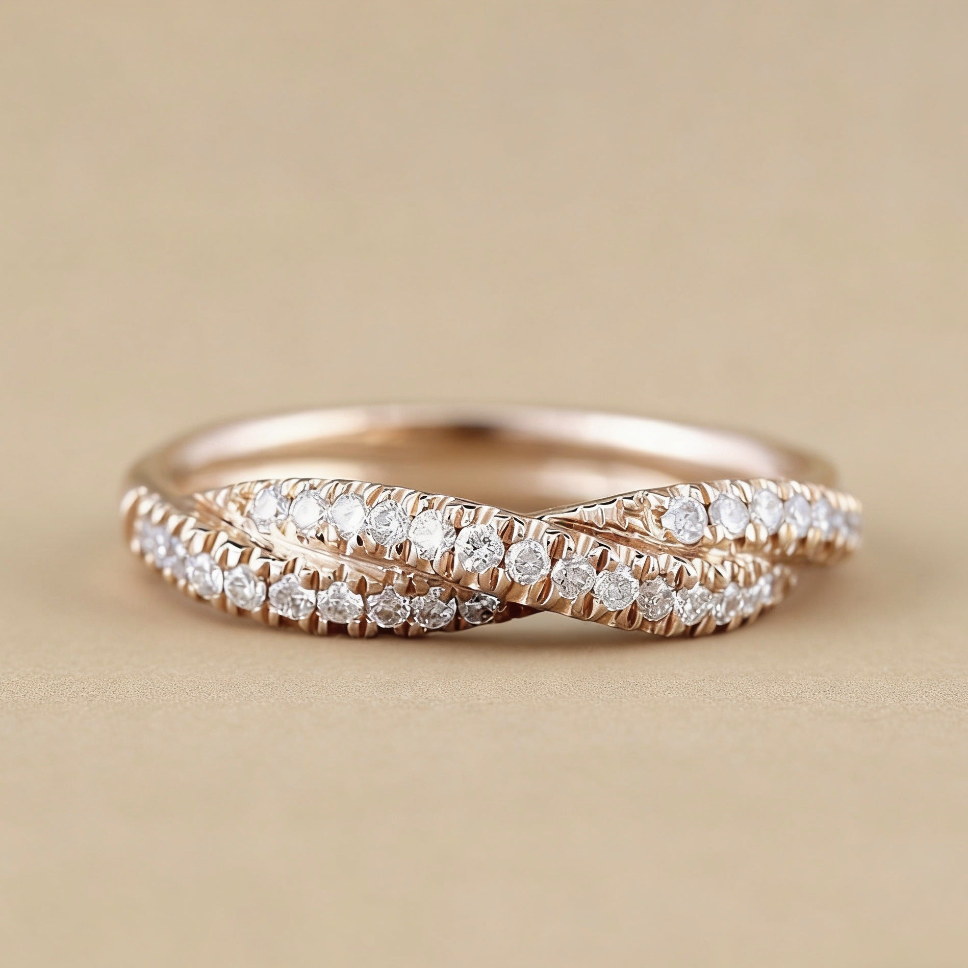 Fashionable New Twist Rope Cable Ring