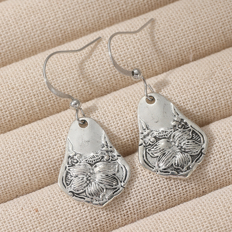 Retro Silver Spoon Earrings