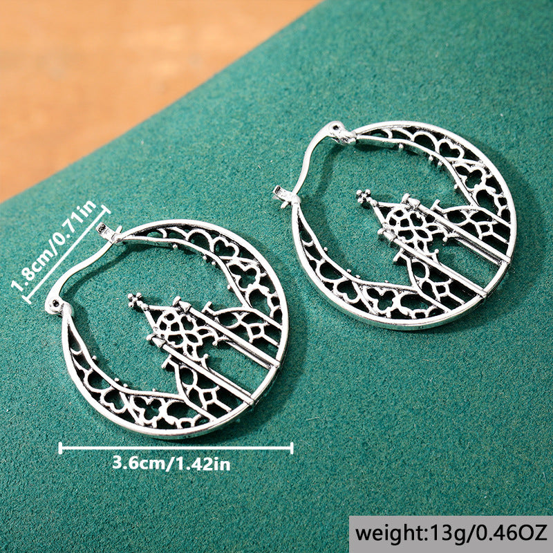 Women's Fashion Vintage Hollow-Out Pendant Earrings