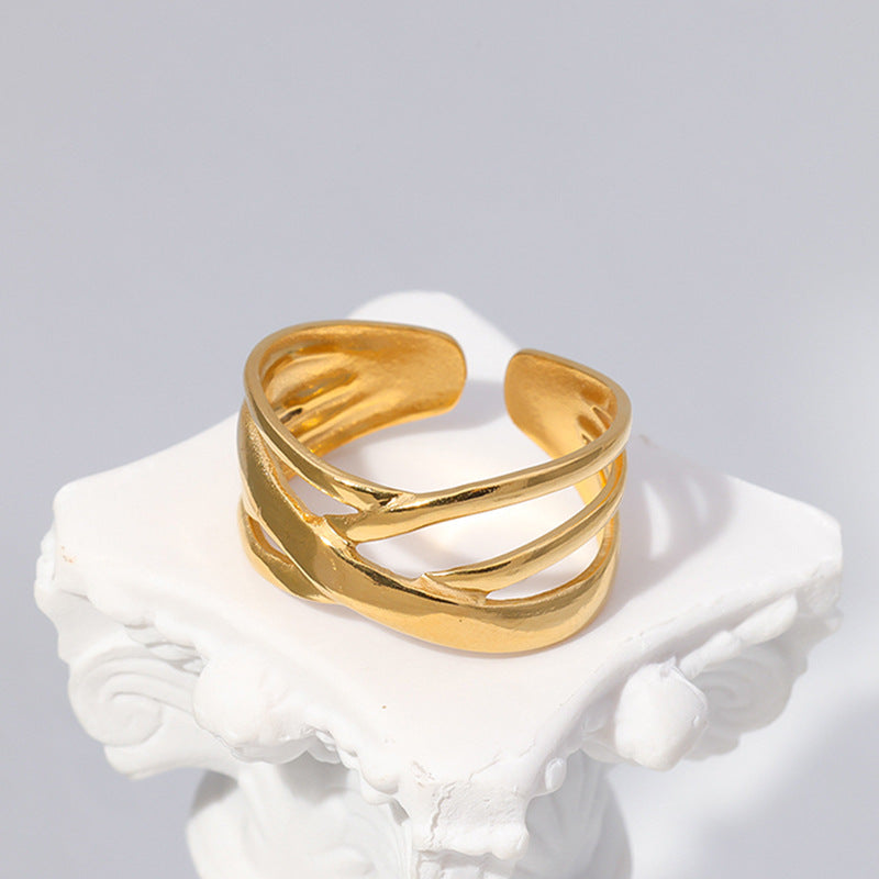 Adjustable Fashion Titanium Steel Ring