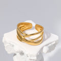 Adjustable Fashion Titanium Steel Ring
