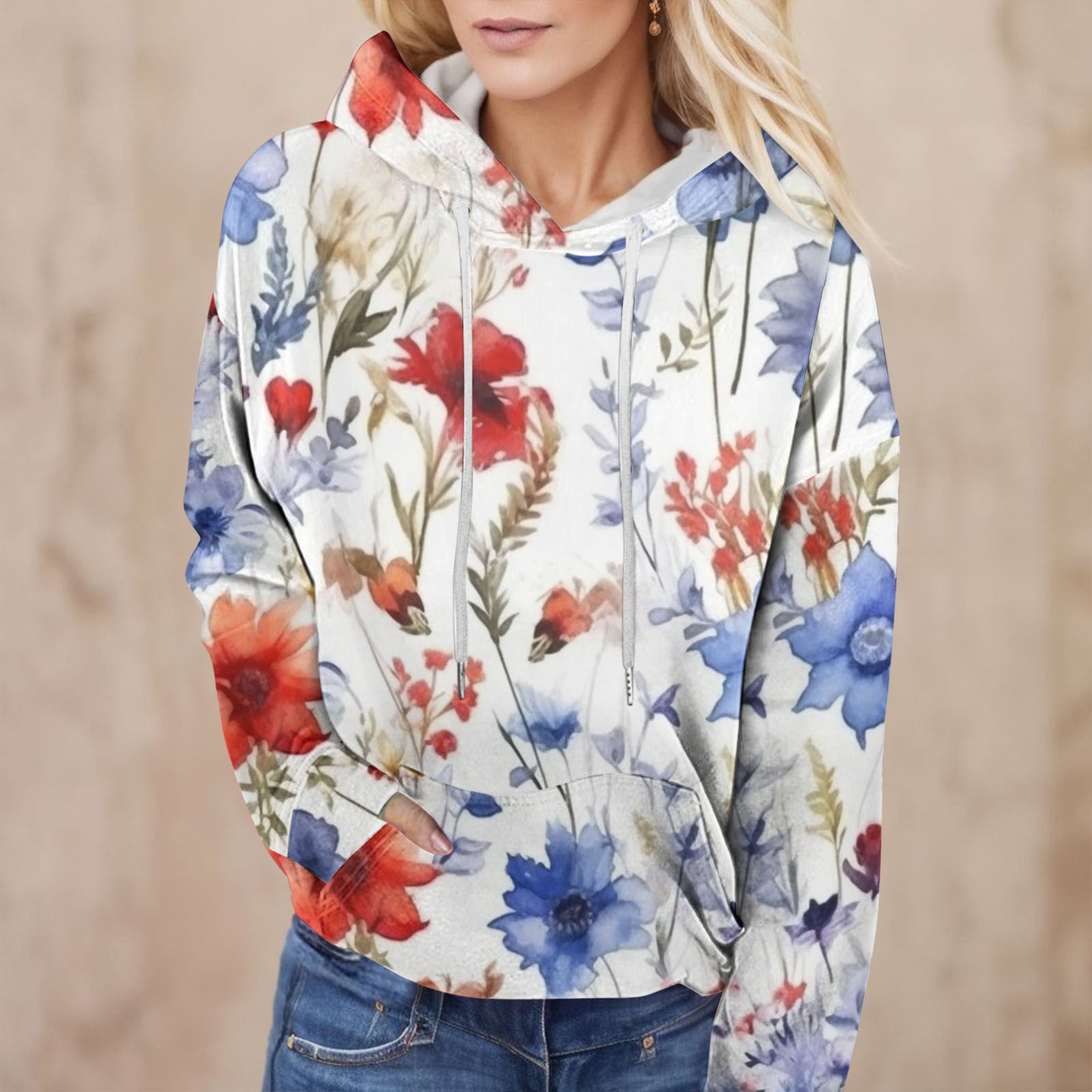 Women's 3D Digital Print Casual Sweatshirt