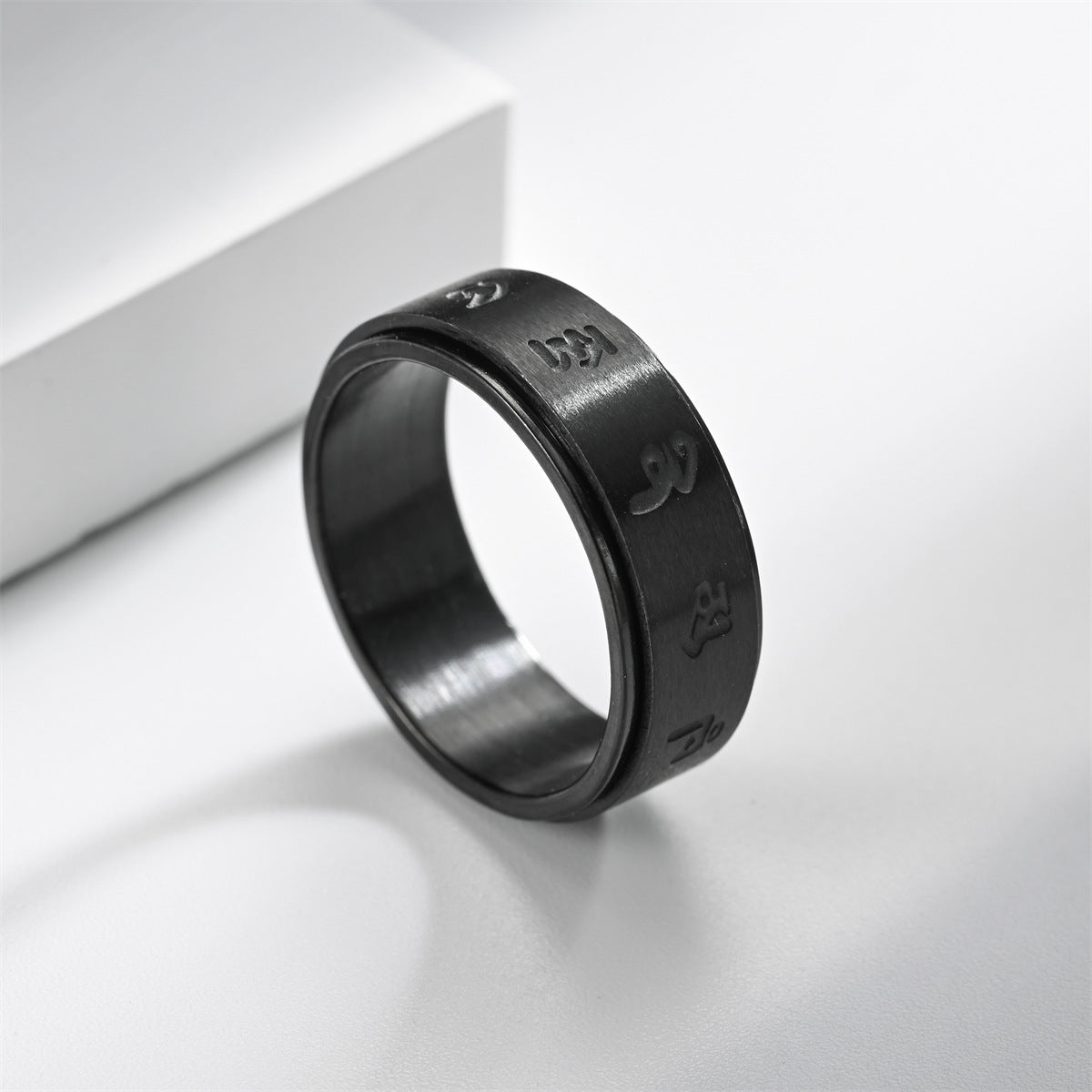 Titanium Steel Rotating Ring For Men