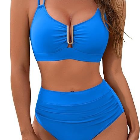 Women's Versatile Tight-Fitting Backless Bandage Swimsuit Set