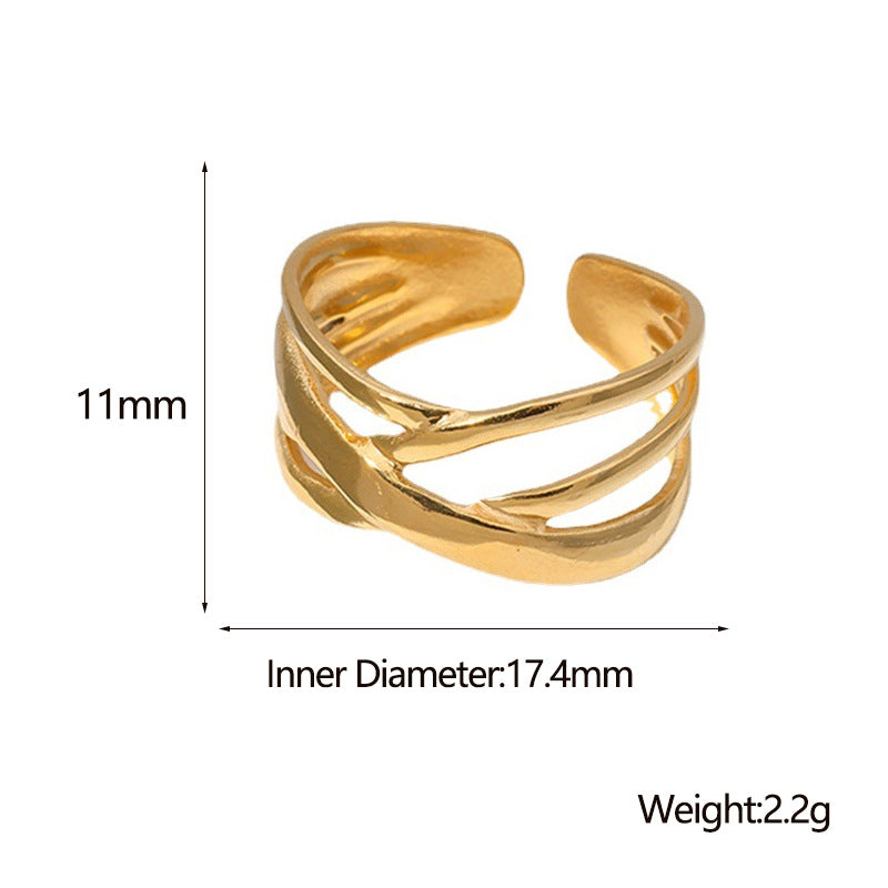 Adjustable Fashion Titanium Steel Ring