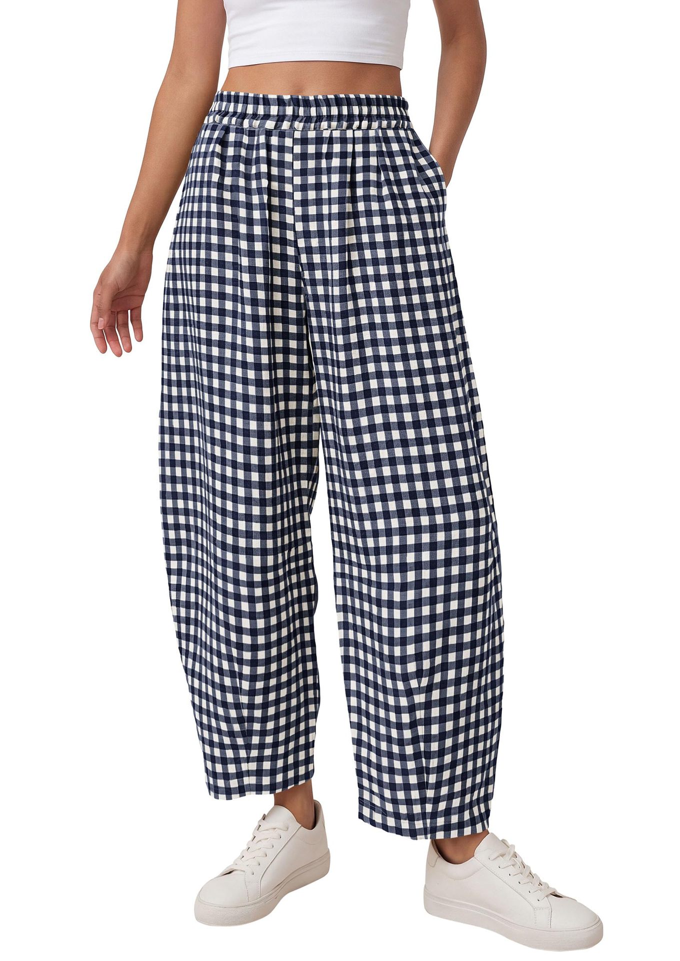 Loose-fitting Casual Cropped Pantsstylish And Versatile
