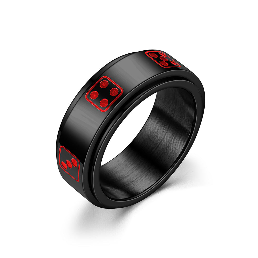 Titanium Steel Rotating Ring For Men